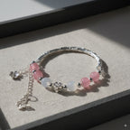 Rose quartz & moonstone & white chalcedony