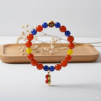 Red Blue Yellow agate