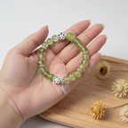 Peridot beads & 925 silver jewelry accessories