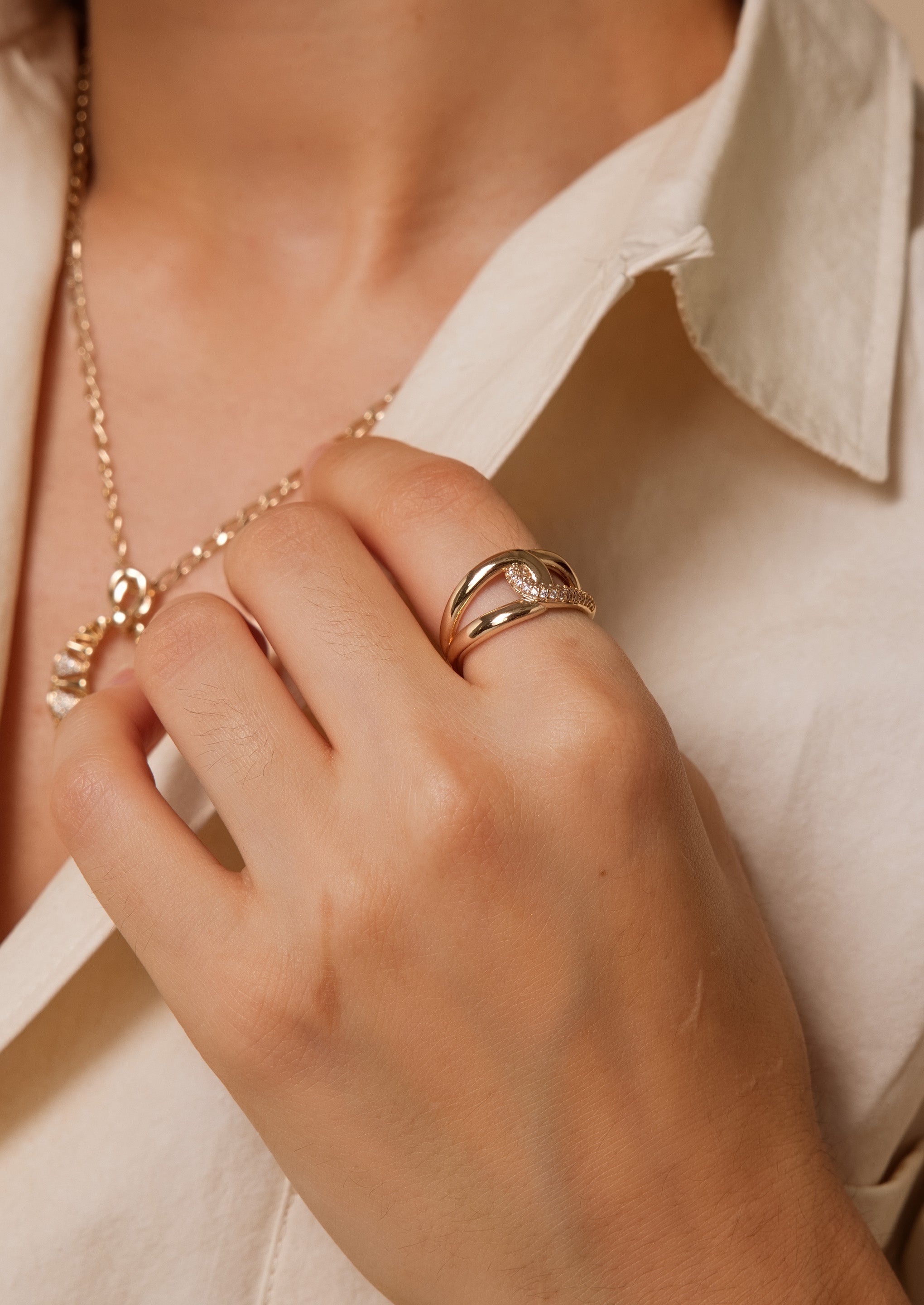 Pave Knot Ring